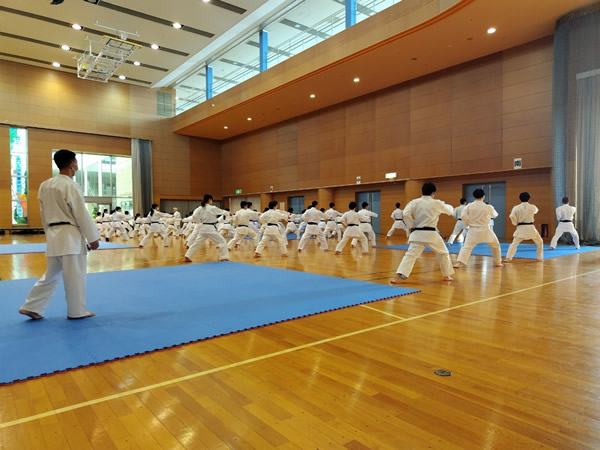 前進攻防で立ちと突きの基本